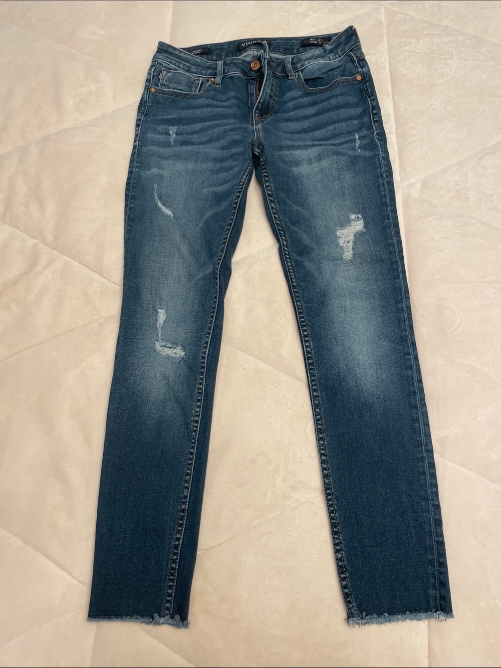 Vigoss Dark Washed Blue Skinny Jeans Size 27
